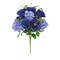 20 Inch Blue Rose Hydrangea Bush Artificial Floral Stem for Arrangements-60126 RO.BLUE